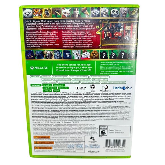 Xbox 360 Kung Fu Panda: Showdown of Legendary Legends Video Game CIB - Tested/Wo - Picture 2 of 4